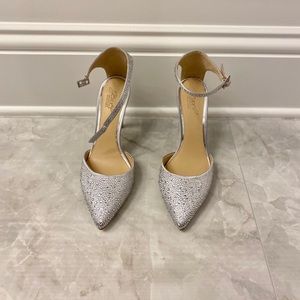 Embellished Ankle Strap Pump